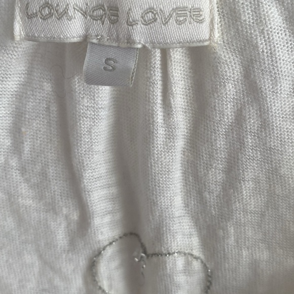 LOUNGE LOVER linen tunic sleep shirt nightdress pajamas S - Picture 2 of 5